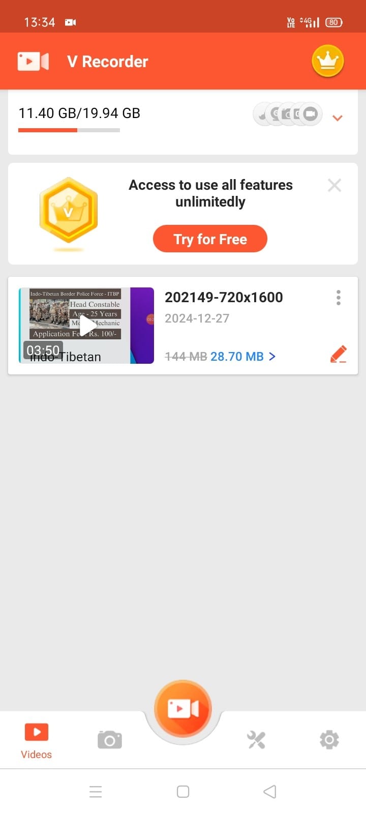 Screen Recorder downloading
